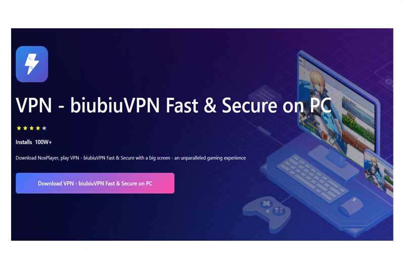 دانلود فیلتر شکن Biubiu VPN بیو بیو وی پی ان برای لپتاپ ویندوزی اچ پی