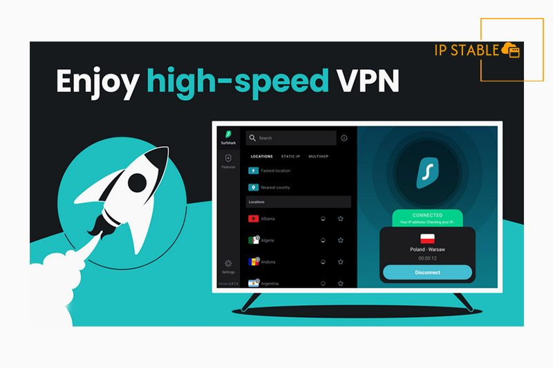 دانلود رایگان فیلتر شکن Surfshark VPN سورف شارک لپ تاپ اچ پی و دل